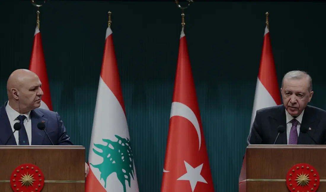 Cumhurbaşkanı Erdoğan ve Lübnan Cumhurbaşkanı Avn, Ankara'daki görüşmede bölgesel güvenlik,