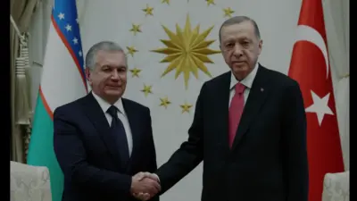 Cumhurbaşkanı Erdoğan, Özbekistan Cumhurbaşkanı Mirziyoyev ile görüştü. Görüşmede stratejik ilişkiler