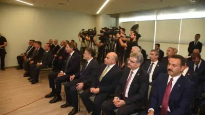 Cumhurbaşkanı Yardımcısı Cevdet Yılmaz, KKTC Başbakanı Ünal Üstel ile düzenlediği
