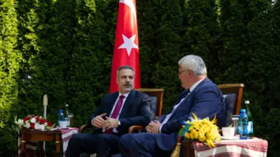 Dışişleri Bakanı Hakan Fidan, resmi ziyaret kapsamında geldiği Ukrayna’nın başkenti