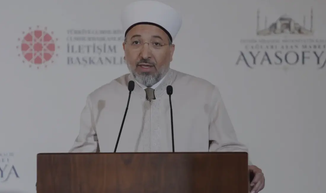Diyanet İşleri Başkanı Arpaguş, Ayasofya'nın yeniden ibadete açılmasının yıl dönümünde