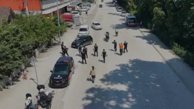 Düzce'de düzenlenen polis tatbikatını gerçek sanan iki kız çocuğu, emniyet