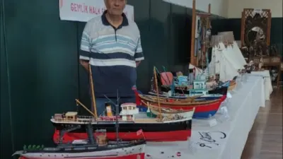 Bursa’nın Gemlik ilçesinde yaşayan model gemi eğitmeni Mustafa Kahya, Selçuklu