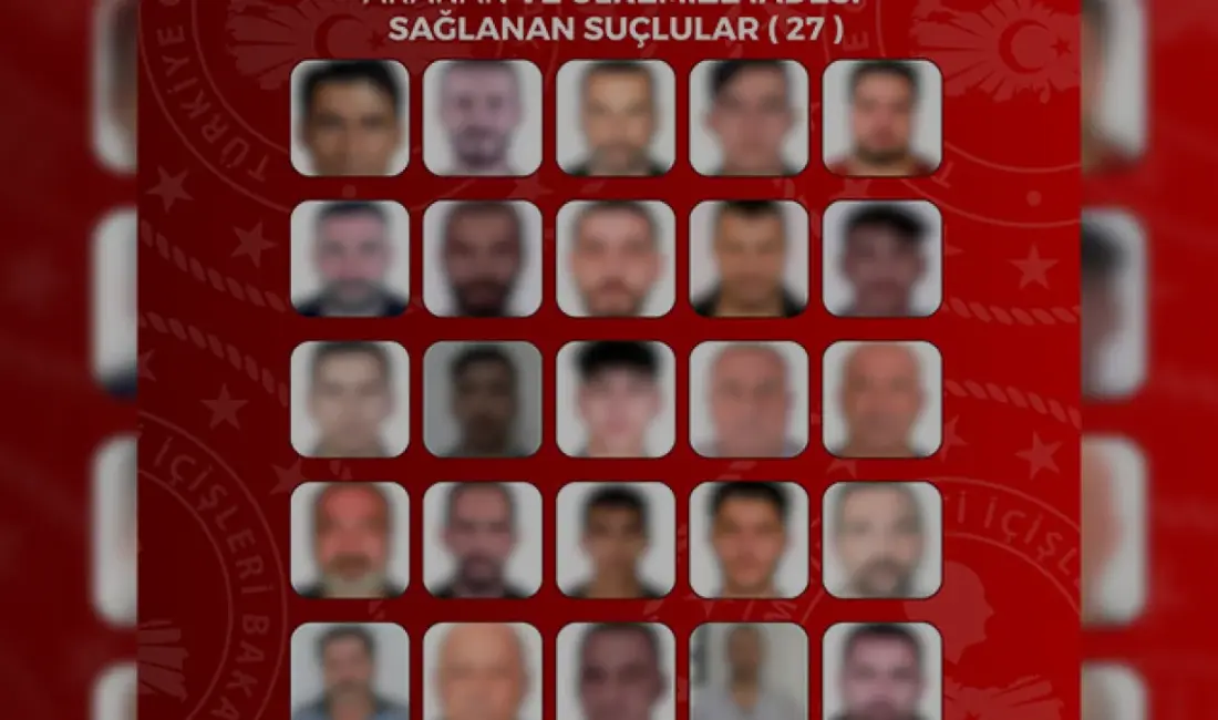 Emniyet Genel Müdürlüğü ve Adalet Bakanlığı'nın koordineli çalışmasıyla yurt dışına