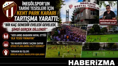 İnegölspor'un tarihi altyapı tesislerinin elinden alınması iddialarına taraftarlardan ve camiadan