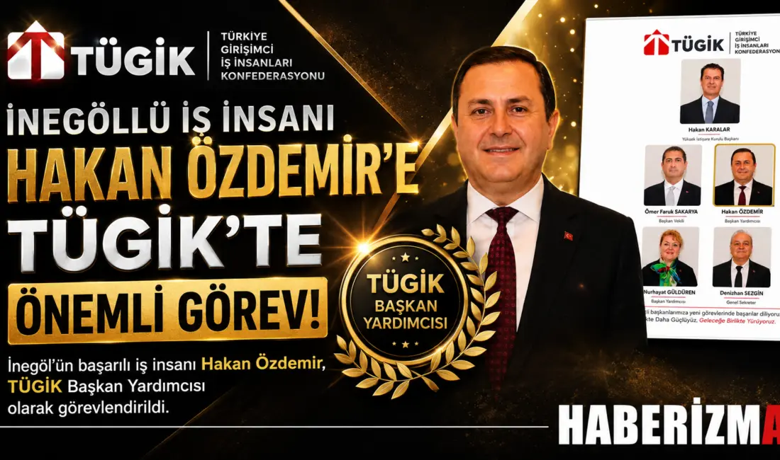 İnegöl’ün tanınan iş insanlarından, Kapı Dünyası firmasının ortaklarından Hakan Özdemir,