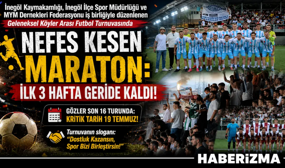 İnegöl’de futbol rüzgarları estiren Geleneksel Köyler Arası Futbol Turnuvası’nda ilk