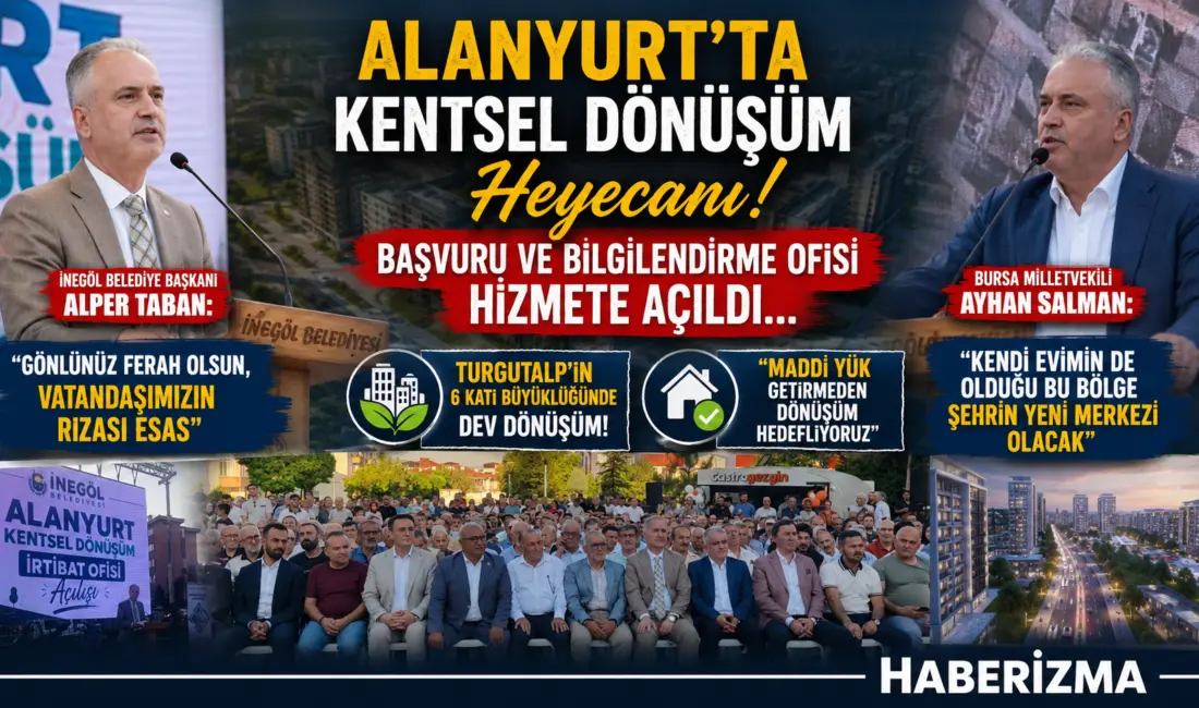 İnegöl Belediyesi, Alanyurt bölgesinde planlanan dev kentsel dönüşüm projesi kapsamındaki