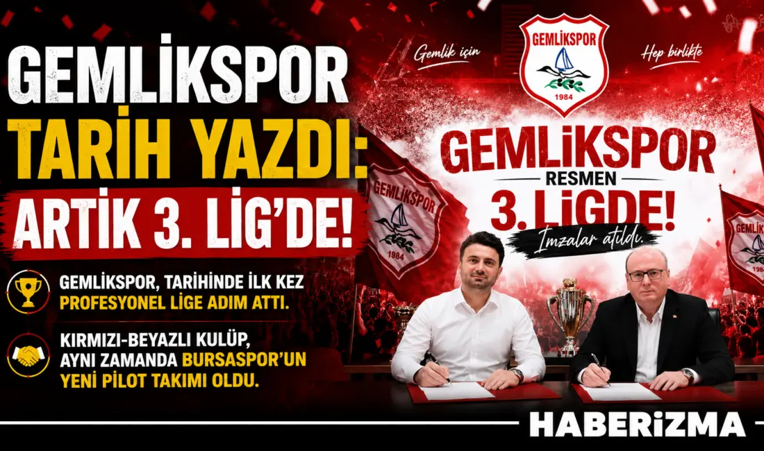 Bursa futbolunda tarihi günlerden biri yaşandı. Nilüfer FK’nın TFF 3.