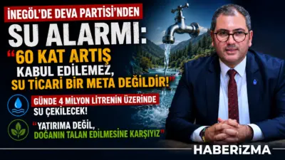 İNEGÖL’DE DEVA PARTİSİ’NDEN SU ALARMI: “60 KAT ARTIŞ KABUL EDİLEMEZ,