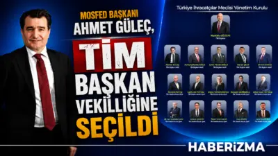 Mobilya Dernekleri Federasyonu (MOSFED) Başkanı Ahmet Güleç, Türkiye İhracatçılar Meclisi