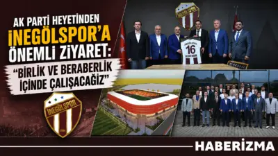 TFF 2. Lig ekiplerinden İnegölspor, siyaset dünyasından önemli isimleri ağırladı.