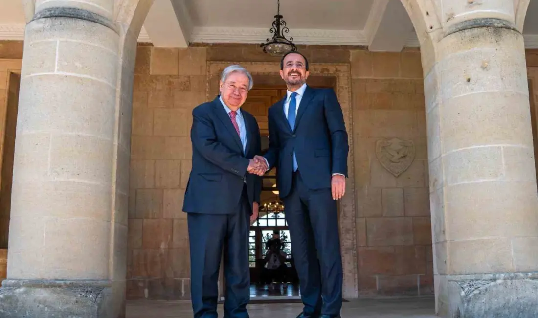 Birleşmiş Milletler Genel Sekreteri Antonio Guterres, Güney Kıbrıs Rum Yönetimi