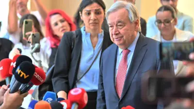 Birleşmiş Milletler (BM) Genel Sekreteri Antonio Guterres, KKTC Cumhurbaşkanı Tufan