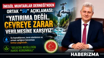İnegöl Muhtarlar Derneği, ilçedeki 6 mahalleyi kapsayan doğal mineralli su