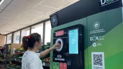 Bursa'nın İnegöl ilçesinde hayata geçirilen çevre dostu proje sayesinde vatandaşlar,