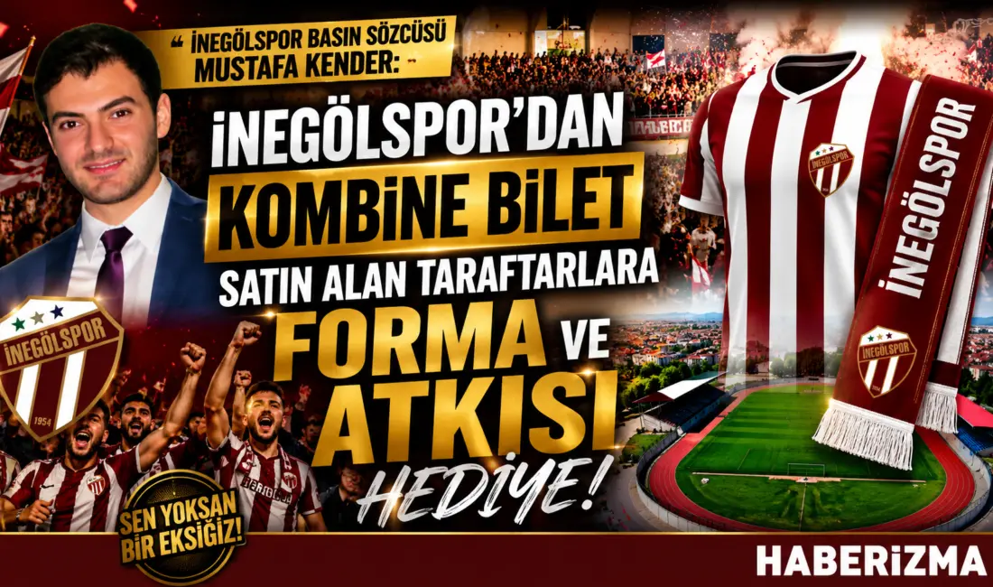 İnegölspor, 2026-2027 sezonu kombine satışlarını başlatırken taraftarlarına özel bir kampanyayı