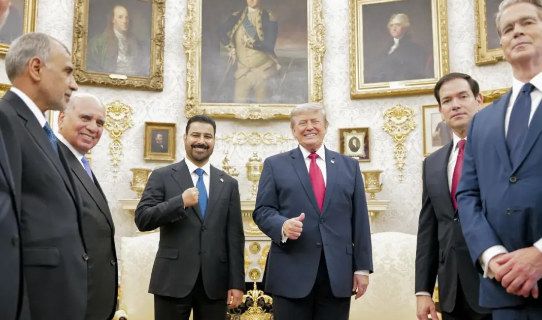 Irak Başbakanı Ali Falih Zeydi, Beyaz Saray’da ABD Başkanı Donald