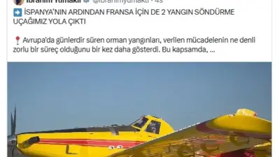 Fransa Cumhurbaşkanı Emmanuel Macron, Türkiye’nin Fransa’daki yangınlarla mücadeleye destek amacıyla