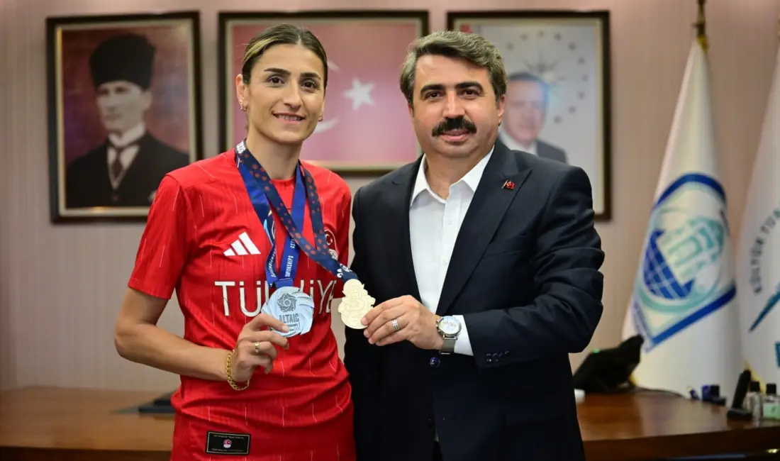 Kazakistan’dan iki madalya ile dönen Yıldırım Belediyesi Jimnastik Spor Kulübü’nün