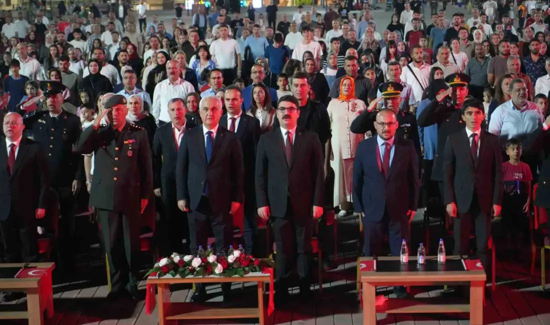 Muş’ta 15 Temmuz Demokrasi ve Milli Birlik Günü dolayısıyla düzenlenen