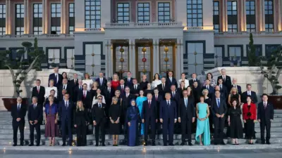 Cumhurbaşkanı Recep Tayyip Erdoğan ve eşi Emine Erdoğan, NATO Zirvesi