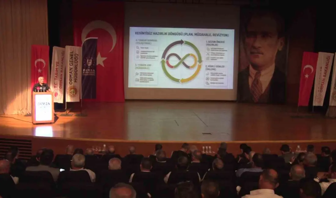 Bursa’da düzenlenen Orman Yangınları Bilinçlendirme Toplantısı’nda konuşan Orman Genel Müdürü