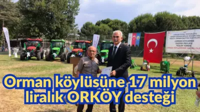Bursa’nın İnegöl ilçesinde Orman Genel Müdürlüğü’nce ORKÖY çalışmaları kapsamında orman