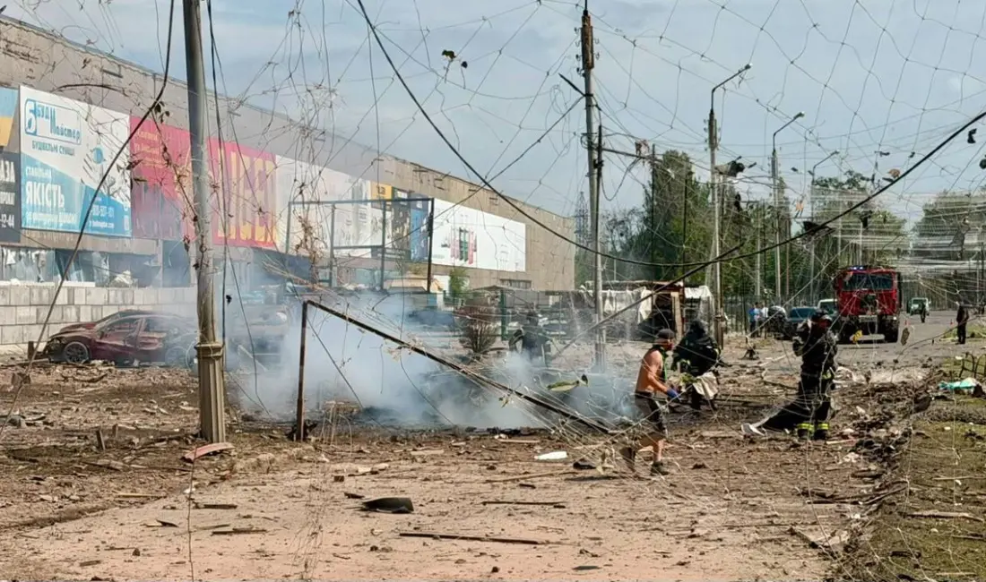 Rus ordusunun Ukrayna’ya gerçekleştirdiği saldırılar sonucu Kiev bölgesinde 6, Sloviansk