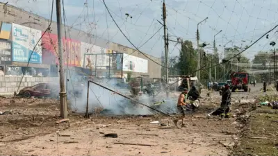 Rus ordusunun Ukrayna’ya gerçekleştirdiği saldırılar sonucu Kiev bölgesinde 6, Sloviansk