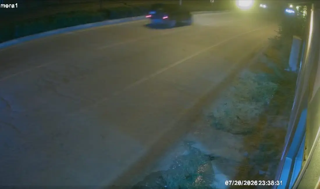 Bursa’nın İnegöl ilçesinde gece saatlerinde meydana gelen trafik kazasında kontrolden