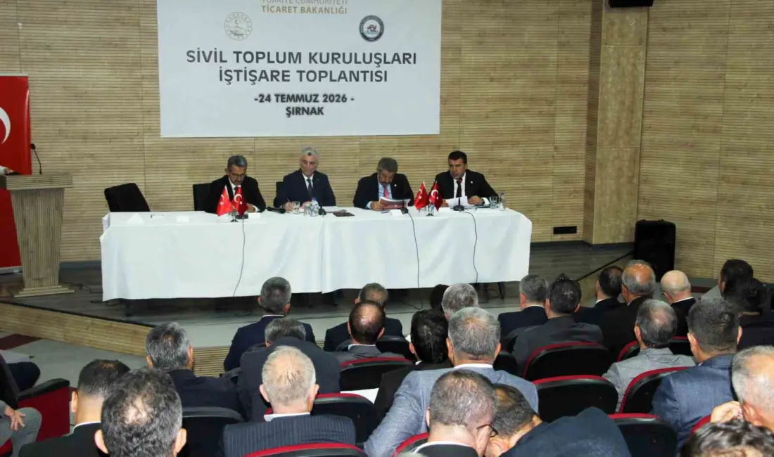 Sivil Toplum Kuruluşları İstişare Toplantısı program kapsamında Şırnak Öğretmenevinde düzenlenen