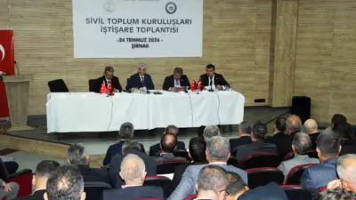 Sivil Toplum Kuruluşları İstişare Toplantısı program kapsamında Şırnak Öğretmenevinde düzenlenen