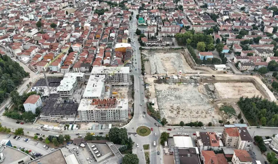 İnegöl Belediyesi’nin Turgutalp Kentsel Dönüşüm Projesinde etaplar eş zamanlı olarak