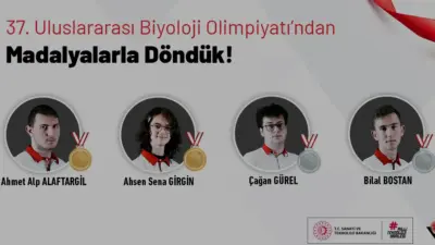 Litvanya'da düzenlenen 37. Uluslararası Biyoloji Olimpiyatı'nda Türkiye 2 altın ve