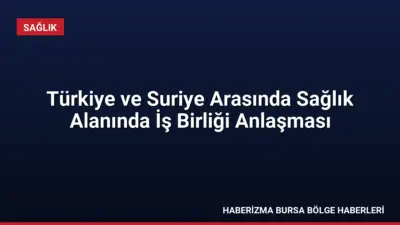 Sağlık Bakanı Kemal Memişoğlu, Suriye Sağlık Bakanı Musab Nizal el-Ali