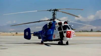 Türkiye tarafından KKTC’de çıkması muhtemel orman yangınlarına müdahale amacıyla Ka-32