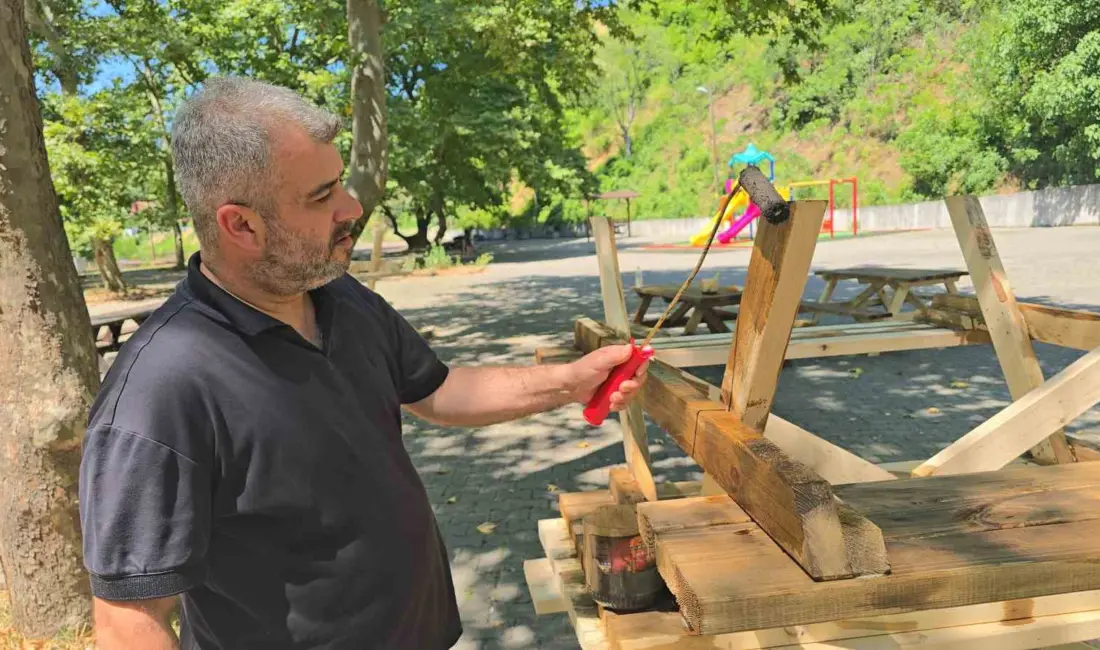 Yenice Belediye Başkanı Sertaş Karakaş, belediye ekiplerinin Çırapazarı mevkiindeki piknik