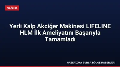 ASELSAN üretimi yerli kalp akciğer makinesi LIFELINE HLM, Ankara Bilkent