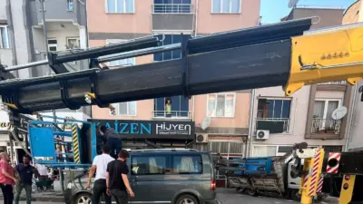 Bursa’nın İnegöl ilçesinde meydana gelen olayda ev eşyası taşımak için