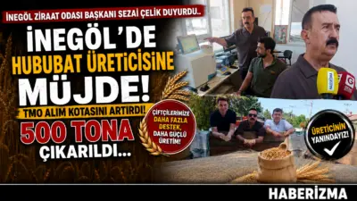 ​İnegöl Ziraat Odası Başkanı Sezai Çelik, Toprak Mahsulleri Ofisi’nin (TMO)