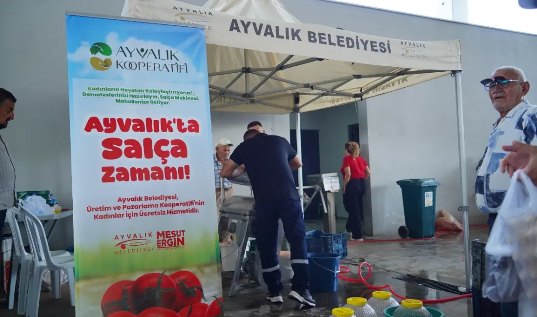 Uygulama kapsamında salça makineleri; 18 Ağustos Sarımsaklı Pazaryeri, 19 Ağustos