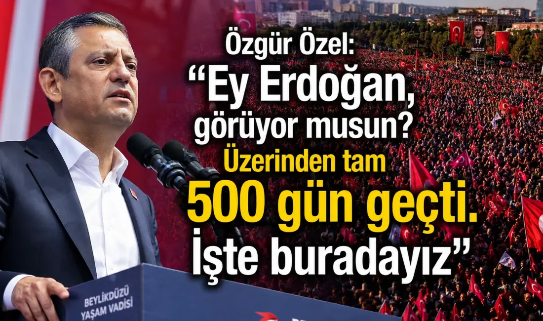 YENİ Parti Genel Başkanı Özgür Özel, Ekrem İmamoğlu ve ilçe