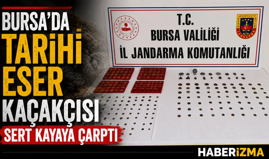 Bursa’da 59 yaşındaki tarihi eser kaçakçısı şahıs elindeki tarihi eser