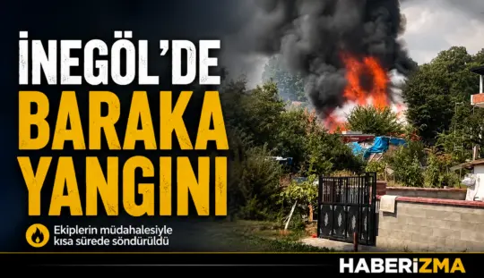 Bursa’nın İnegöl ilçesinde otluk alanda çıkan yangın, kısa sürede büyüyerek