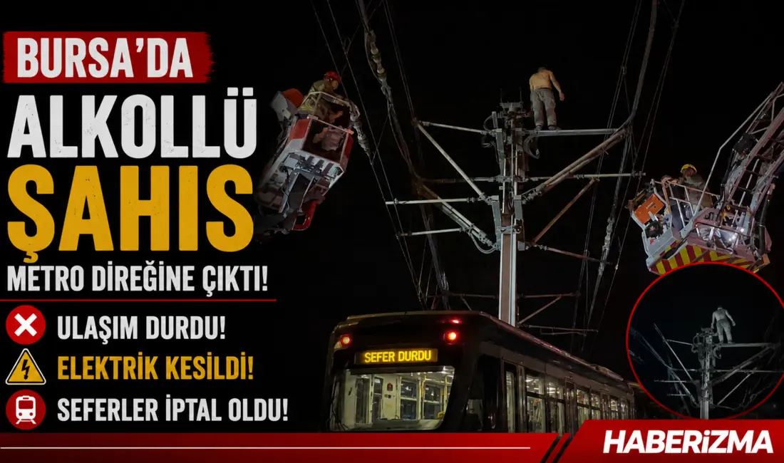 Bursa’da iddiaya göre alkol aldıktan sonra “düşmanlarım var” diyerek metro