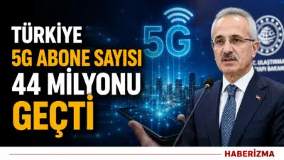 Ulaştırma ve Altyapı Bakanı Abdulkadir Uraloğlu, Türkiye'de 5G abone sayısının