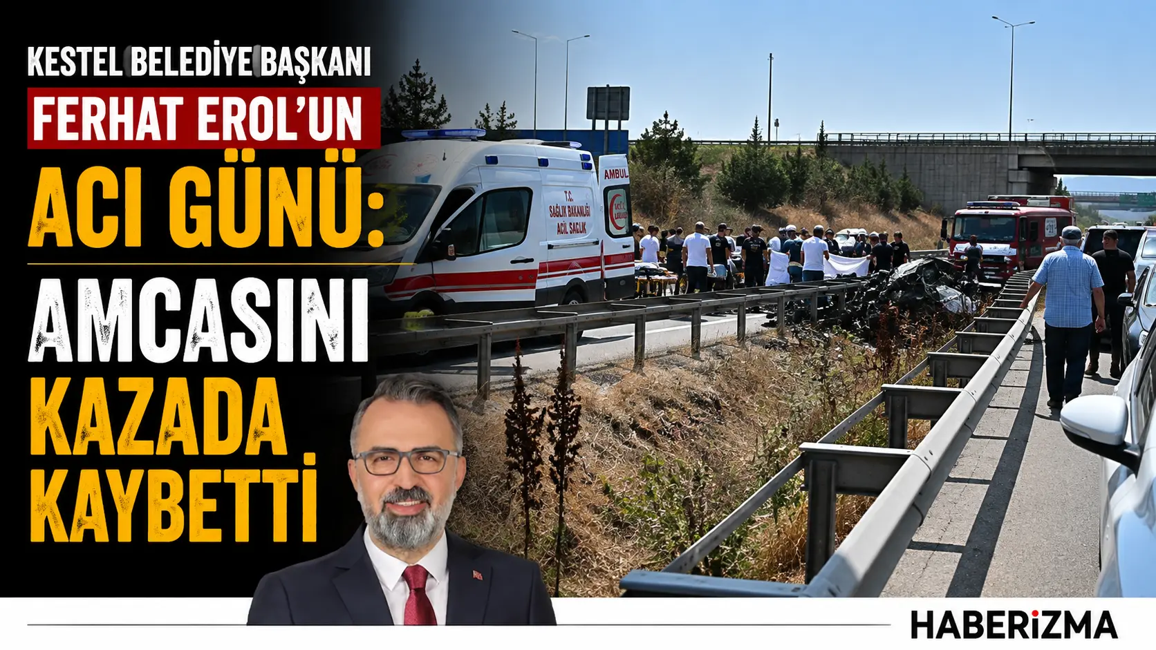 Bursa’da otomobilin bariyerlere çarpması sonucu meydana gelen kazada ağır yaralanan