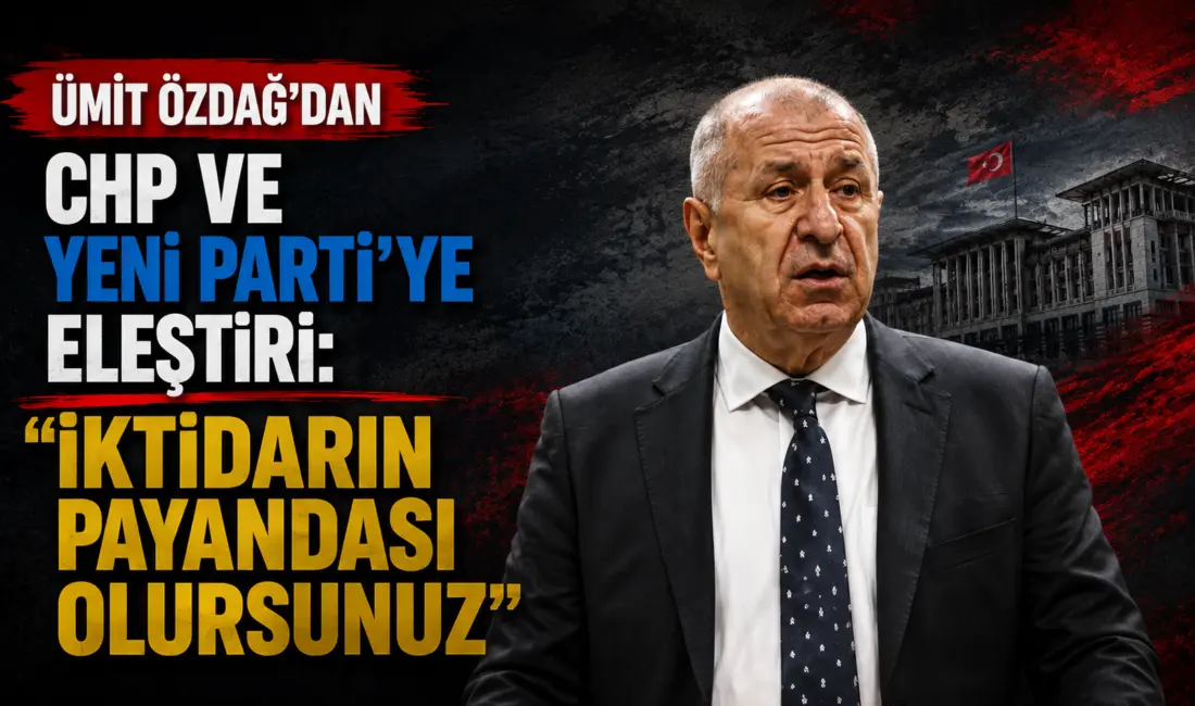 Zafer Partisi Genel Başkanı Ümit Özdağ, parti genel merkezinde düzenlediği