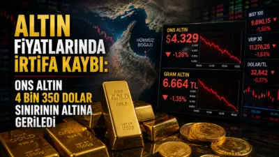 Haftanın son işlem gününde küresel altın piyasasında kâr realizasyonları ve